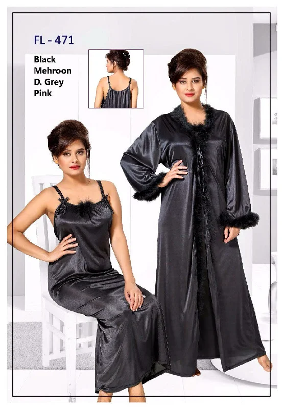 2 Pcs FL-471 - Flourish Exclusive Bridal Nighty Set Collection Minimalist pajama sets
