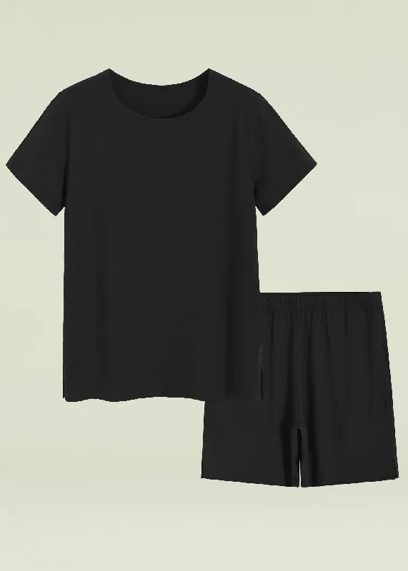 Women's Cotton Pajama Shirt Sleep Shorts Lounge Set Best pajama sets for cold weather Women's Cotton Pajama Shirt Sleep Shorts Lounge Set Best pajama sets for cold weather