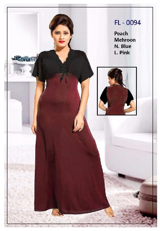 Maroon Stylish FL-0094 - Flourish Exclusive Bridal Nighty Set Collection Best pajama sets for pregnancy Maroon Stylish FL-0094 - Flourish Exclusive Bridal Nighty Set Collection Best pajama sets for pregnancy