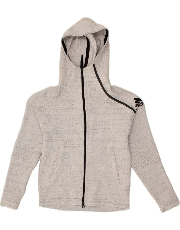 ADIDAS Womens Zip Hoodie Sweater UK 8/10 Small Grey Pinstripe Polyester Cheap sweaters ADIDAS Womens Zip Hoodie Sweater UK 8/10 Small Grey Pinstripe Polyester Cheap sweaters
