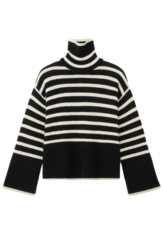 Signature Stripe Turtleneck Acrylic sweaters