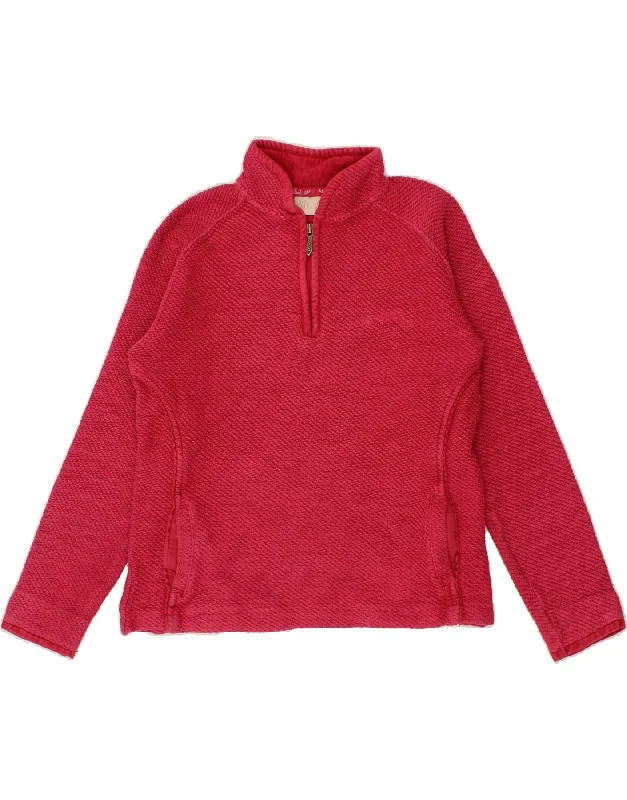 WEIRD FISH Womens Zip Neck Sweatshirt Jumper UK 10 Small Pink Cotton Turtleneck sweaters WEIRD FISH Womens Zip Neck Sweatshirt Jumper UK 10 Small Pink Cotton Turtleneck sweaters