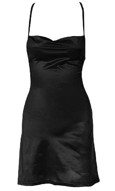 Never Afraid <br><span>Black Satin Sleeveless Spaghetti Strap Lace Up Scoop Neck Open Back Flare Mini Slip Dress</span> Affordable mini dresses Never Afraid <br><span>Black Satin Sleeveless Spaghetti Strap Lace Up Scoop Neck Open Back Flare Mini Slip Dress</span> Affordable mini dresses