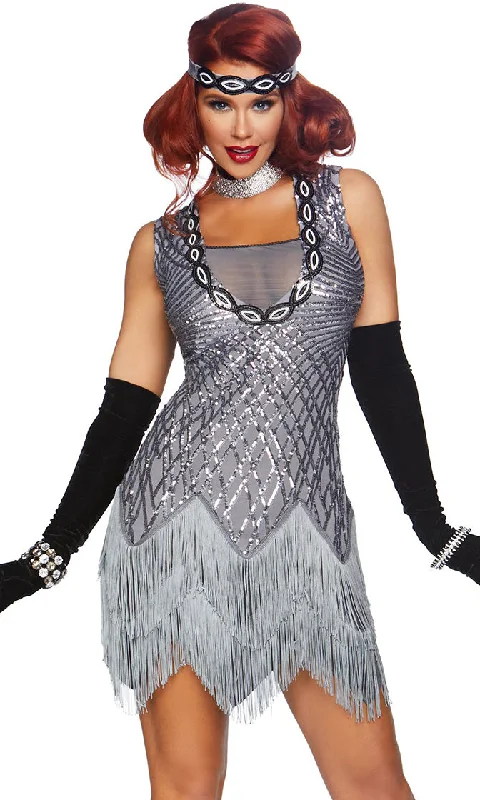 Prohibition Babe <br><span>Grey Sequin Diamond Geometric Pattern Fringe Sleeveless Sheer Mesh Scoop Neck Bodycon Mini Dress Halloween Costume</span> Halter mini dresses Prohibition Babe <br><span>Grey Sequin Diamond Geometric Pattern Fringe Sleeveless Sheer Mesh Scoop Neck Bodycon Mini Dress Halloween Costume</span> Halter mini dresses