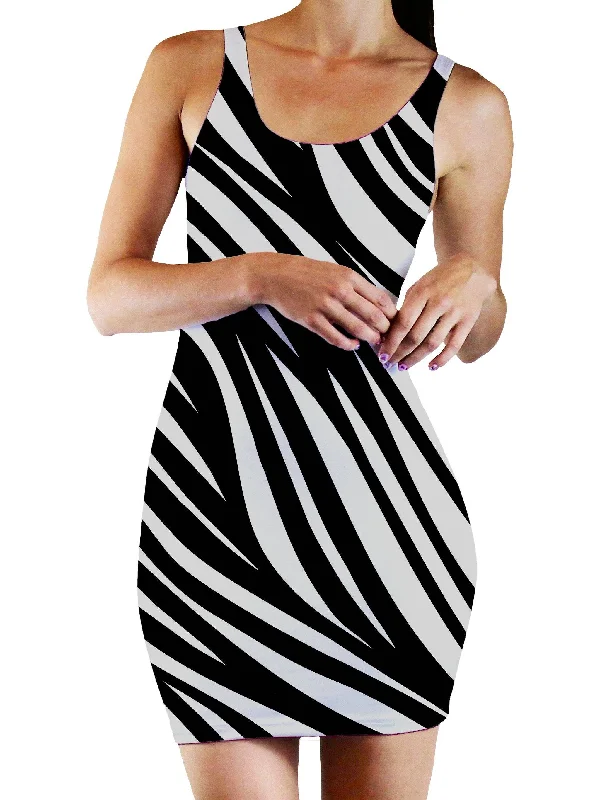 Safari Print Bodycon Mini Dress Lightweight mini dresses for hot weather