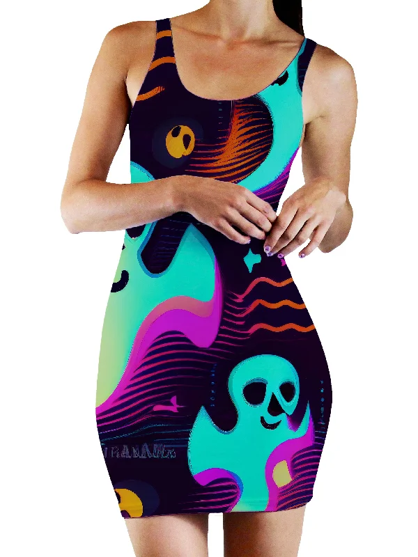 Spooky Season Bodycon Mini Dress Silk mini dresses