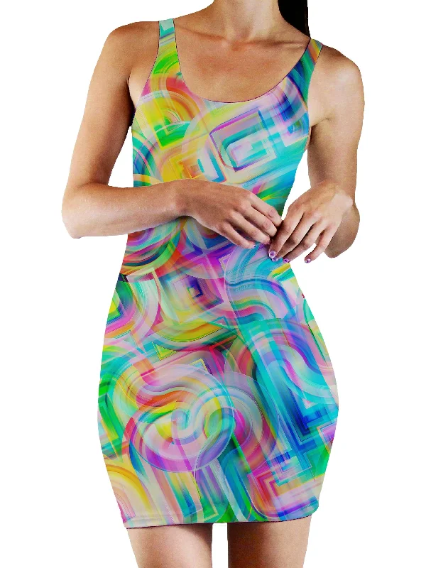 Tropical Nectar Bodycon Mini Dress Office mini dresses
