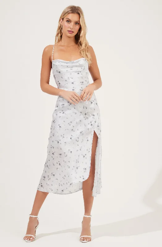 Gaia Floral Midi Dress High-end midi dresses