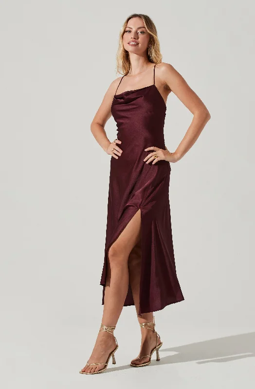 Gaia Midi Dress Leather midi dresses
