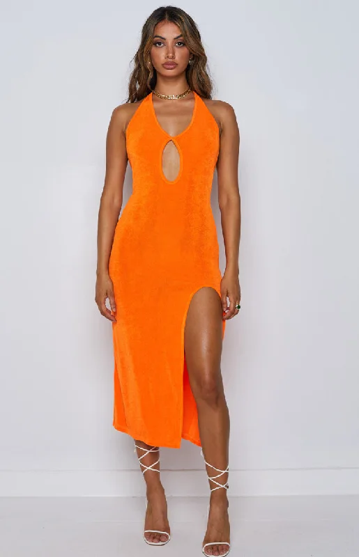 Helena Midi Dress Orange Anniversary midi dresses