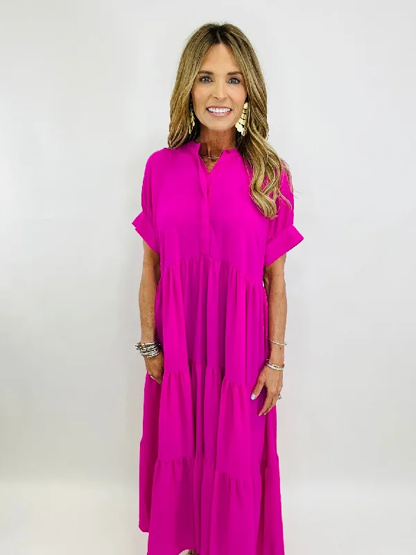 SMALL TRIP MIDI DRESS A-line midi dresses