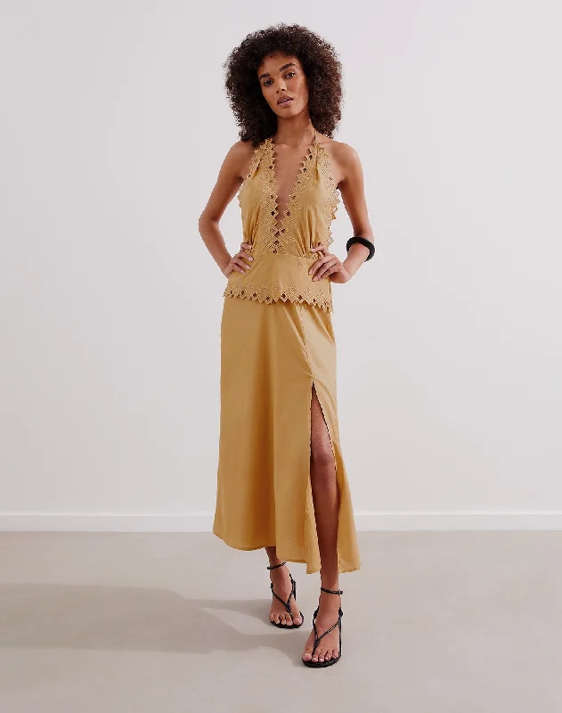 Tara Midi Dress (exchange only) - Walnut Best midi dresses for summer vacation
