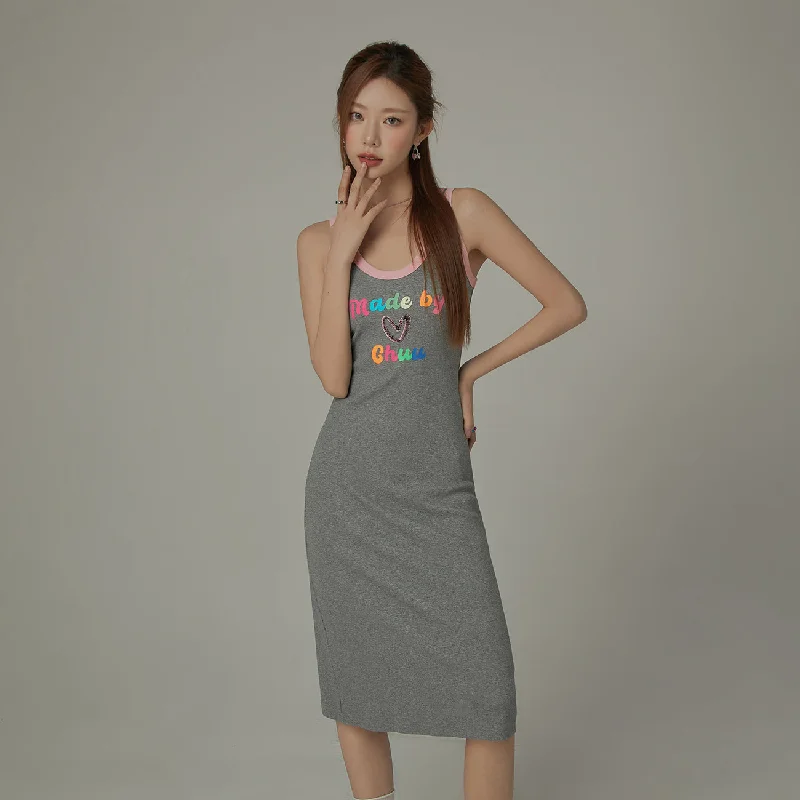 Open Back Sporty Sleeveless Maxi Dress Leather maxi dresses