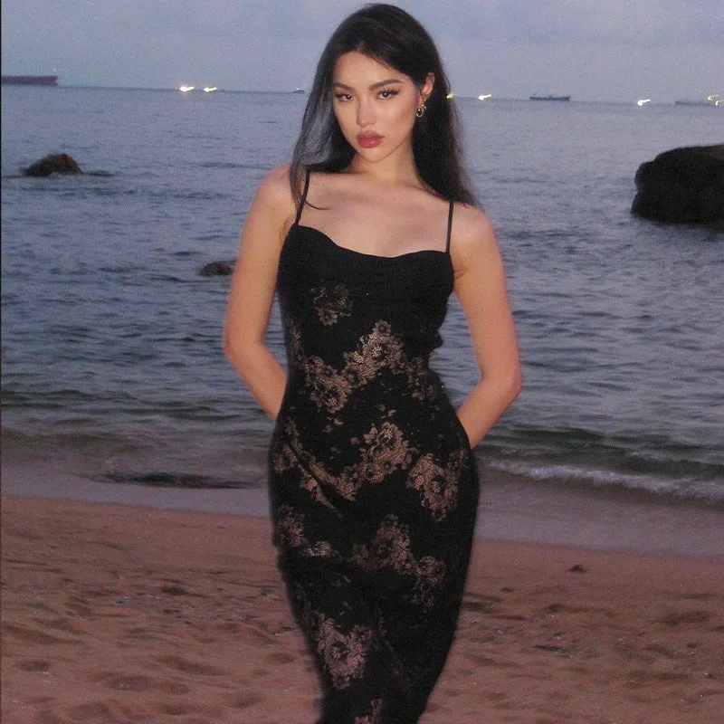 Indy Lace Slip Maxi Dress Sequin maxi dresses
