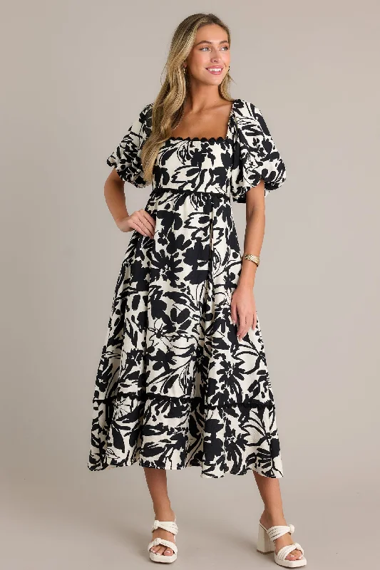 Opulent Orchid Ivory Puff Sleeve Maxi Dress Glamorous maxi dresses
