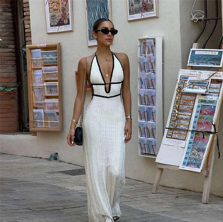 Rebeka Backless Maxi Dress Velvet maxi dresses