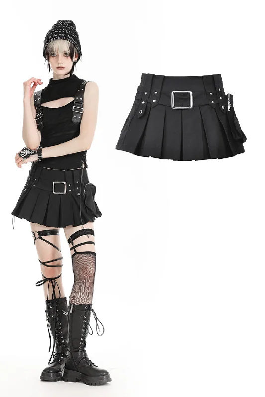 Black spicy girl low-waist ultra-short skirt KW363 Camo Mini Skirt