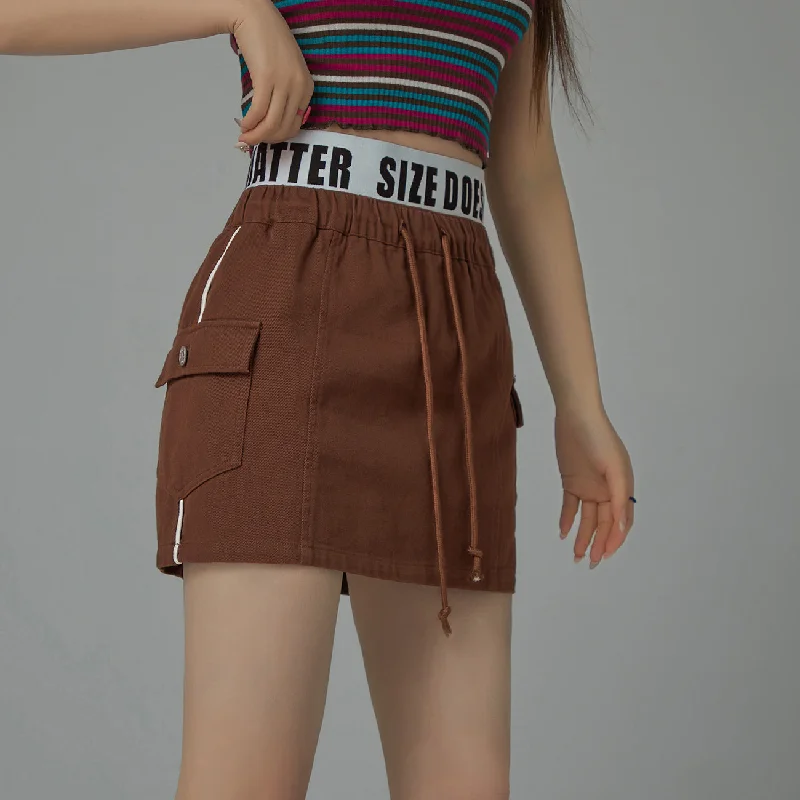 Size Doesnt Matter Pocket Mini Skirt Lace Mini Skirt