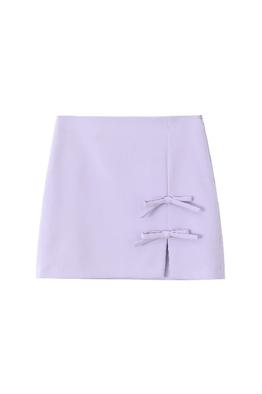 'Vivian' Bow-detailed Mini Skirt Mini Skirt Style