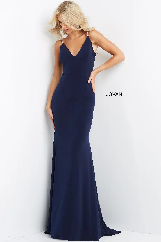 Jovani 07297 Spaghetti Strap Long Formal Gown Must-have party dresses for this season