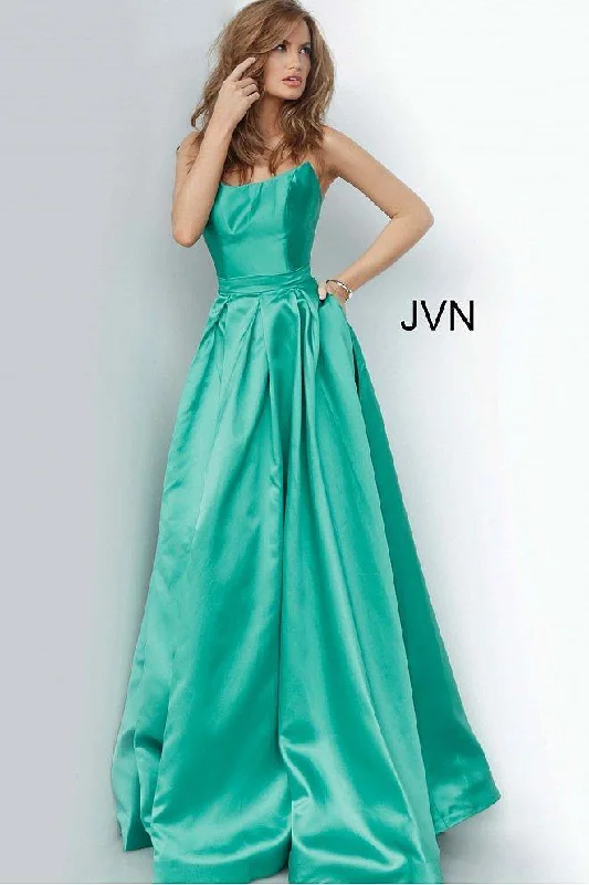 Jovani 67858 Long Pleated Prom Ball Gown Revolve party dresses