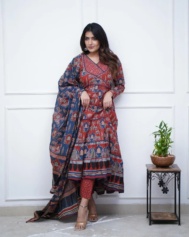 Launching Super Cool, Comfortable And Stylish Pure Cotton Suit Cum Gown Set Which Is Beautifully Decorated With Intricate Hand Work, Jari Work And Lace Detailing In Neck. Classic party dresses Launching Super Cool, Comfortable And Stylish Pure Cotton Suit Cum Gown Set Which Is Beautifully Decorated With Intricate Hand Work, Jari Work And Lace Detailing In Neck. Classic party dresses