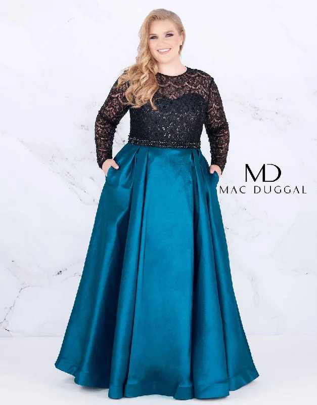 Mac Duggal 77473 Fabulouss Long Plus Size Ball Gown Birthday party dresses