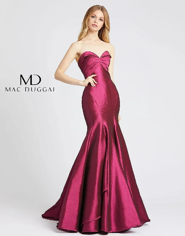 Mac Duggal 12110 Long Prom Strapless Trumpet Gown Revolve party dresses