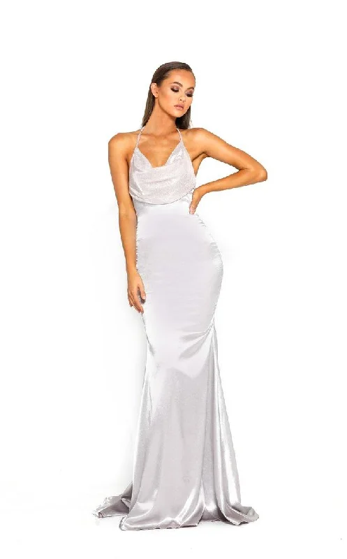 Portia And Scarlett 1913 Halter Mermaid Long Gown Wedding guest party dresses
