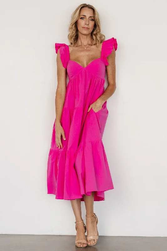 Aria Back Tie Dress | Pink Tulle unclassified dresses