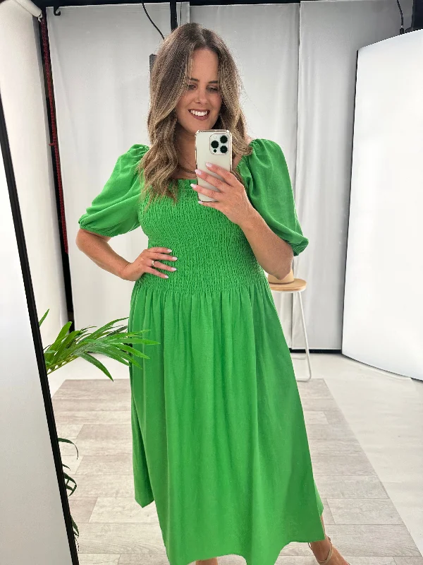Betty Basics Ingrid Dress Bright Green Pastel unclassified dresses