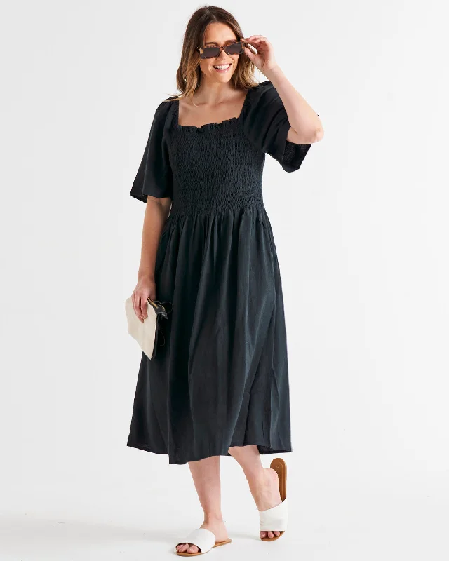 Betty Basics Ingrid Dress Coal Trendy new unclassified dresses