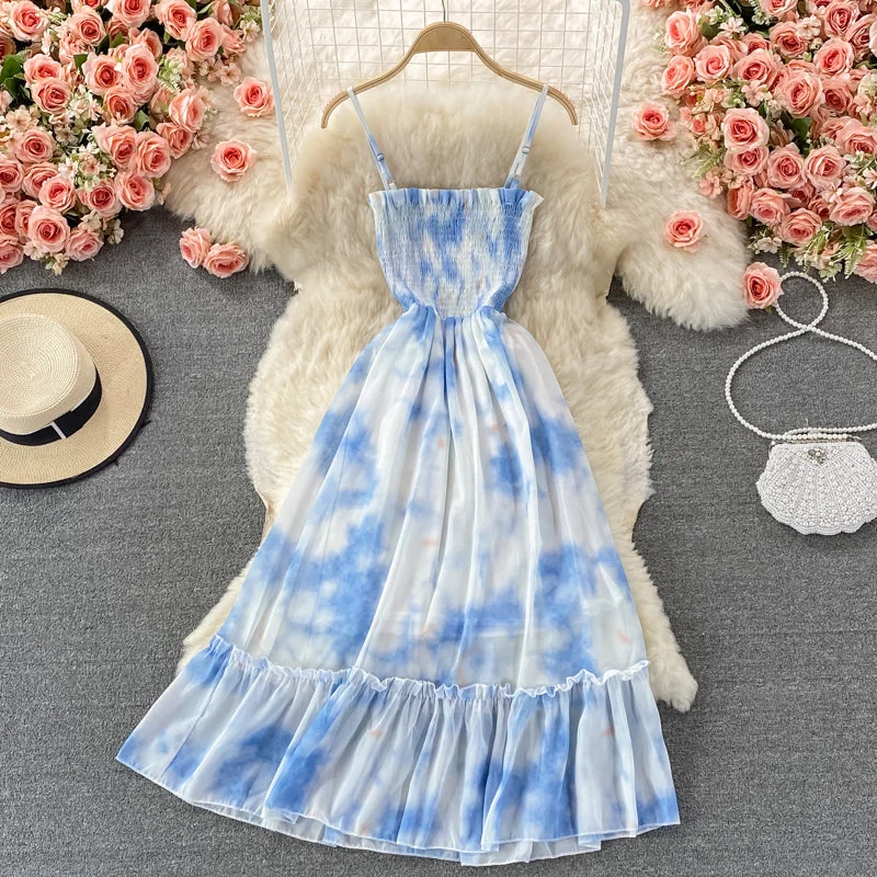 Blue A line dress fashion dress  394 Winter unclassified dresses
