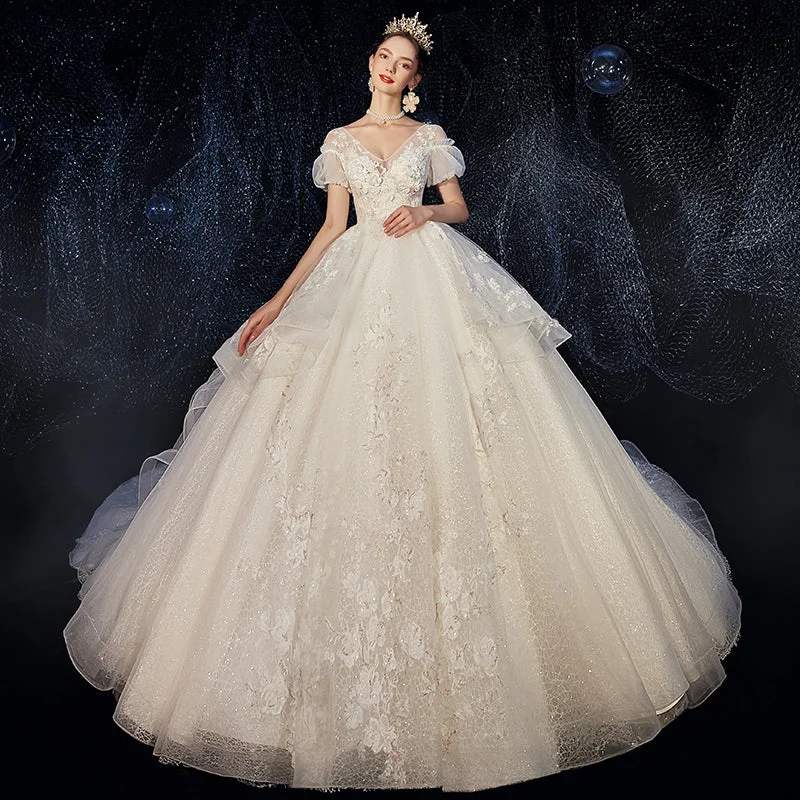 Bride Large Size Covering Pregnant Belly, Main Yarn, Small French Covering Arm, Trailing Printed unclassified dresses Bride Large Size Covering Pregnant Belly, Main Yarn, Small French Covering Arm, Trailing Printed unclassified dresses