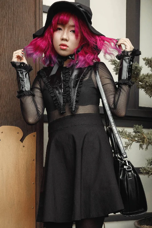 Cemetery Drive Mesh Dress - Resurrect Knitted unclassified dresses