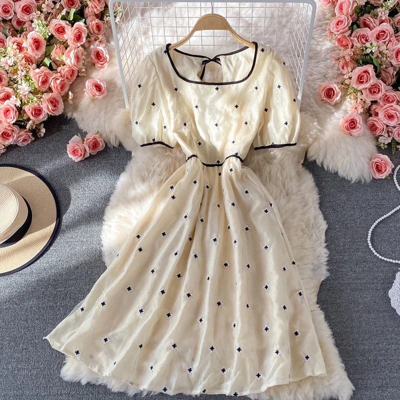 Cute A line flower applique dress fashion dress  523 Trendy new unclassified dresses