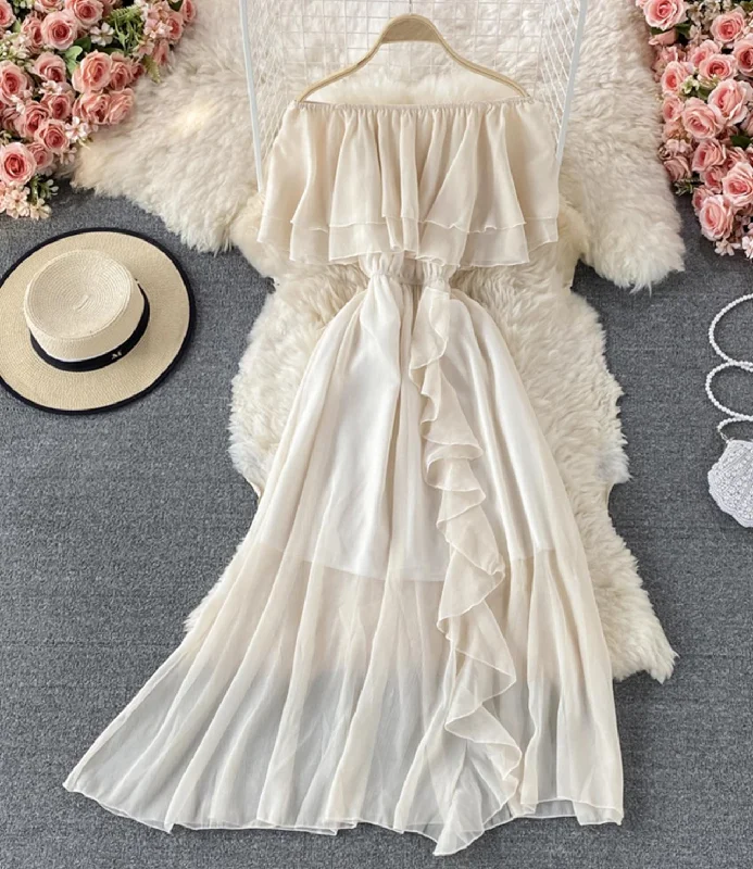 Cute A line off shoulder dress fashion dress  618 Unique unclassified dresses