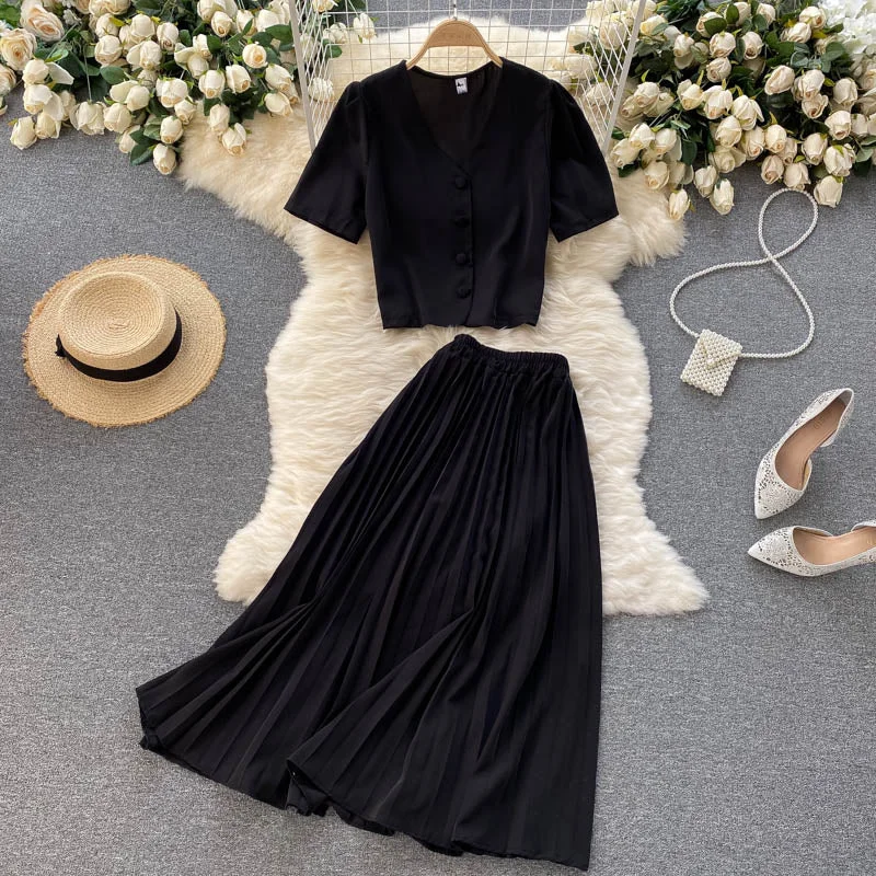Cute chiffon two pieces dress fashion dress  520 Minimalist unclassified dresses