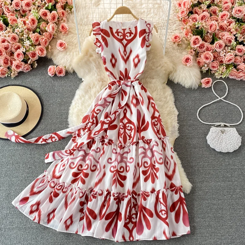 Cute round neck A line dress fashion dress  504 Women's unclassified dresses