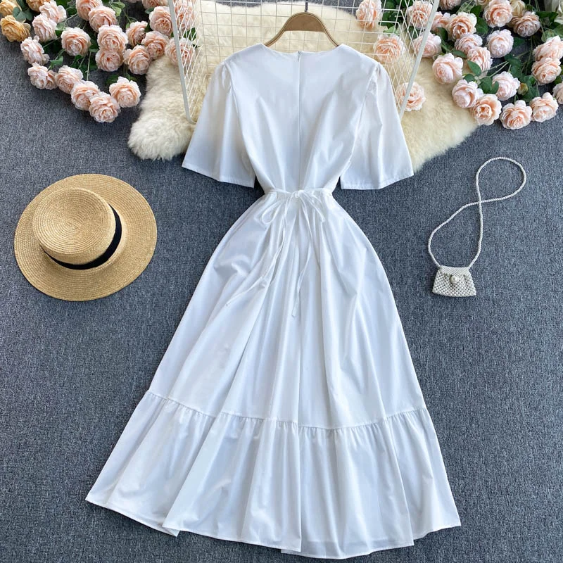 Cute round neck A line dress fashion dress  521 Bodycon unclassified dresses