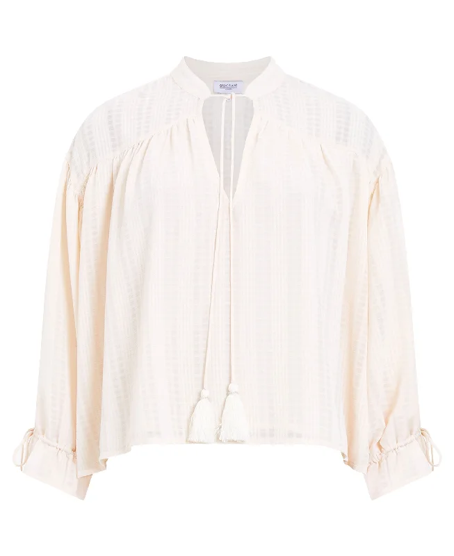 Desert Check Blouse - Ecru Trendy unclassified dresses