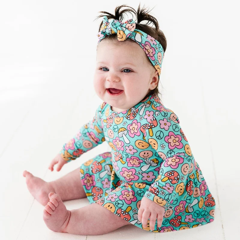 Don't Worry Be Hippie Ruffle Dress Knitted unclassified dresses