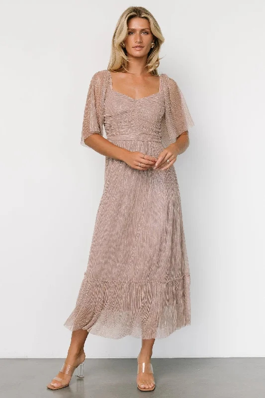 Elea Shimmer Dress | Vintage Rose Anniversary unclassified dresses