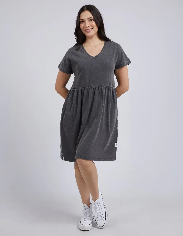 Elm Cloud Camilla Dress Charcoal Boho unclassified dresses