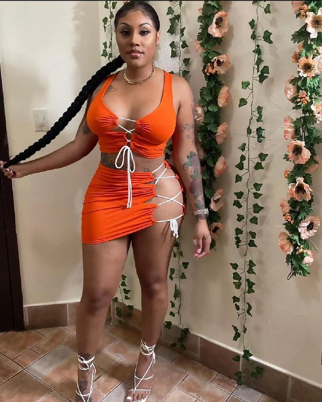 European And American Women's Dress Summer Sexy Beach Two Suits Petite unclassified dresses