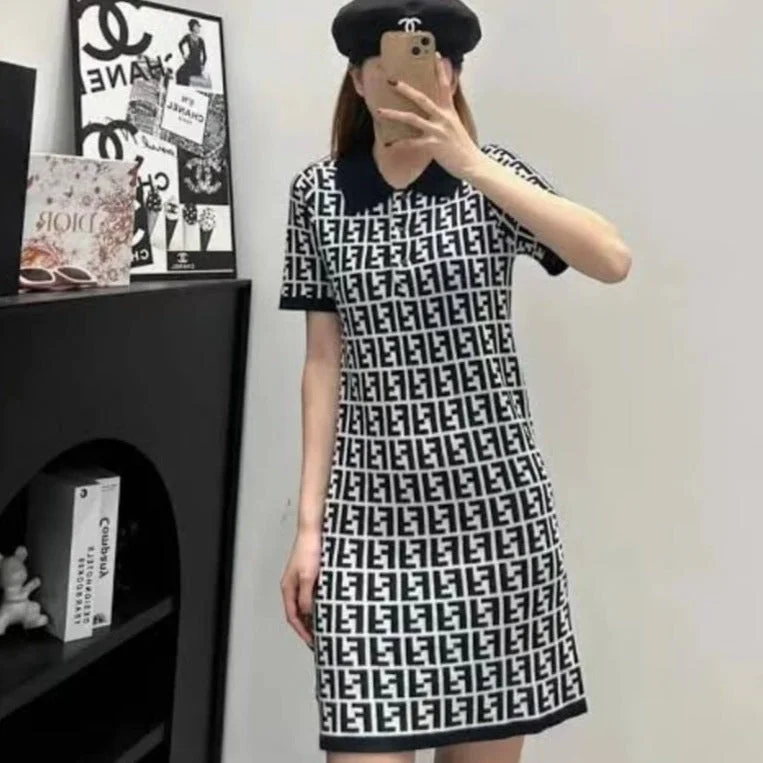 FF Motif Knee Length Dress Budget-friendly unclassified dresses