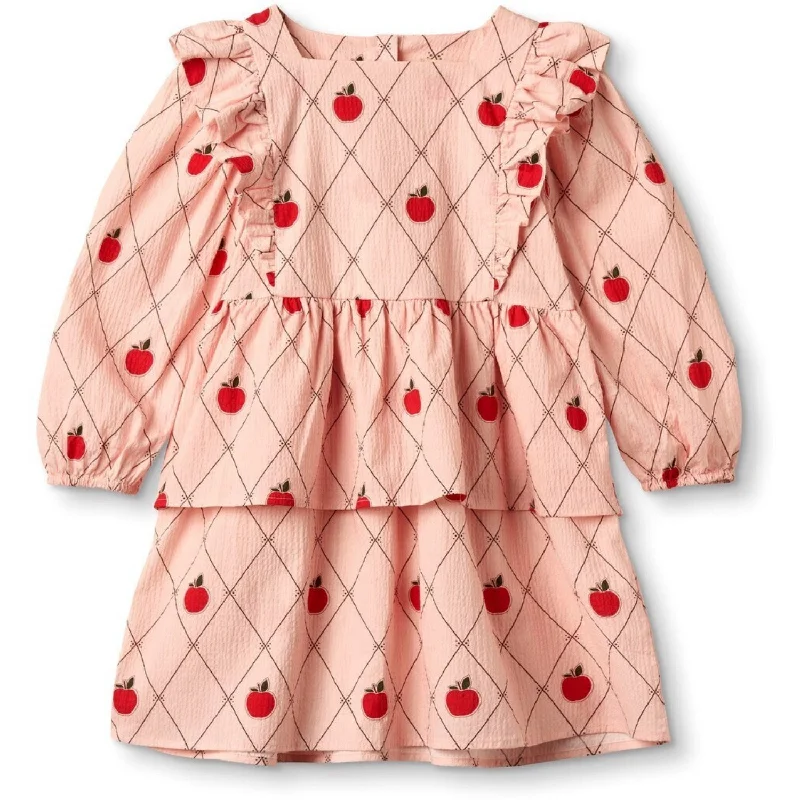 Fliink Peach Whip Aop Apple Ls Dress Formal unclassified dresses