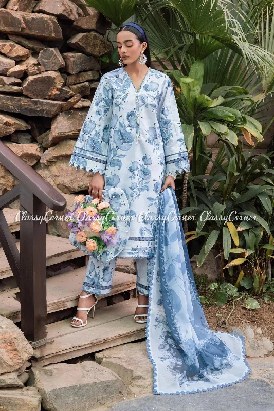 Floral Printed Lawn Pakistani Suit Velvet floral dresses