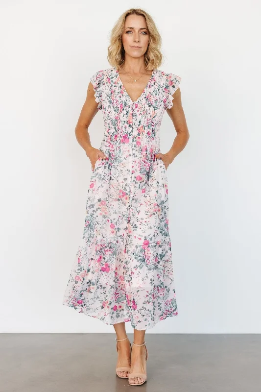 Florencia Dress | Blush + Sage Off-shoulder unclassified dresses