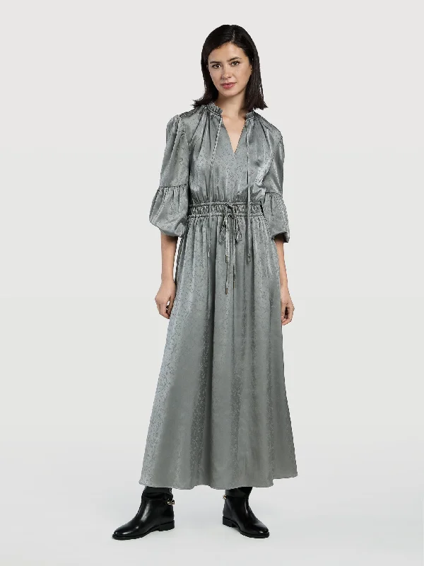 Flower Jacquard Dress Designer unclassified dresses